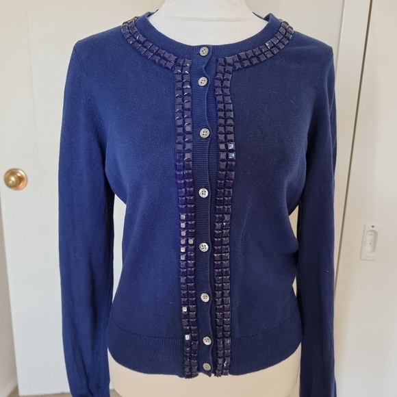 Banana Republic Cardigan Sweater | Blue | Size S| Cotton 100% | - Picture 1 of 6